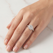 Premium 925 Sterling Silver Solitaire Ring with Sparkling Stone